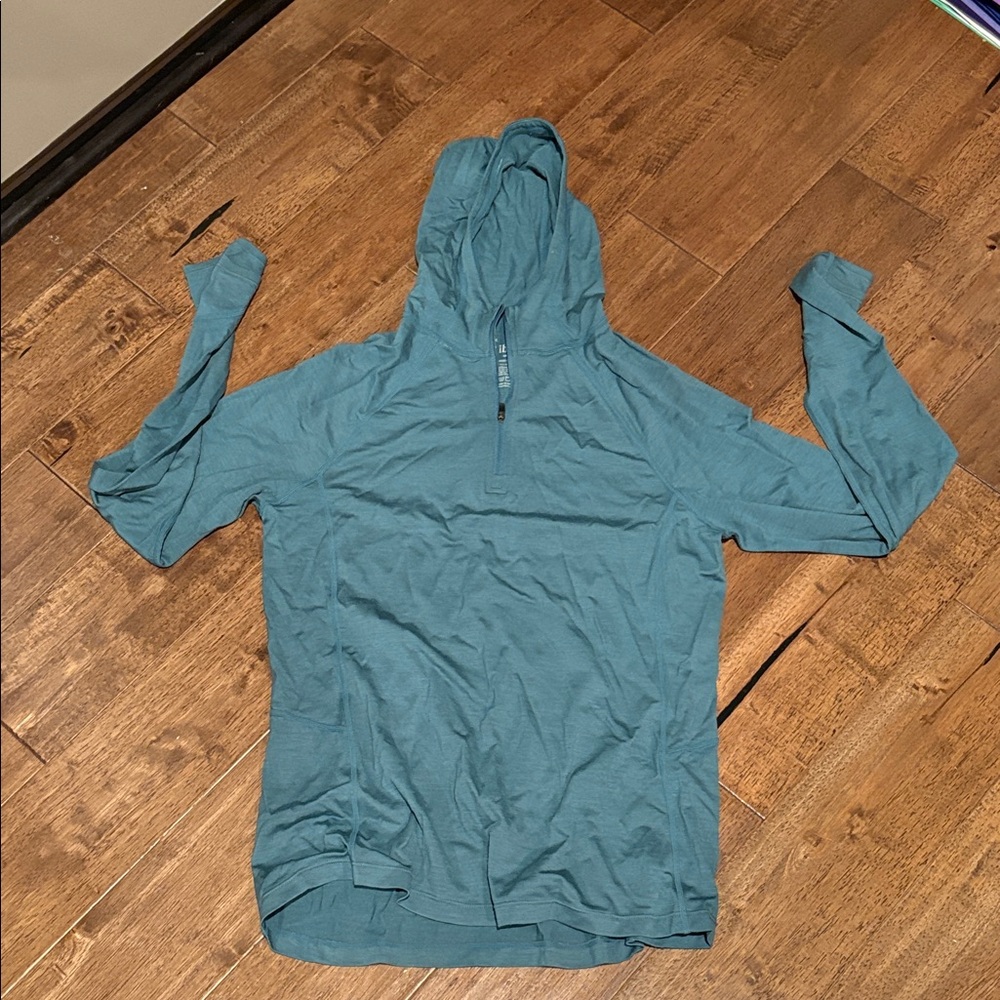 Ibex Teal Indie Hooded Sweatshirt